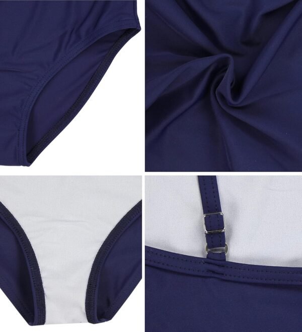 Aquarti Maillot de Bain Fille – Maillot de Bain Une Pièce pour Fille à Bretelles Fines – Image 4