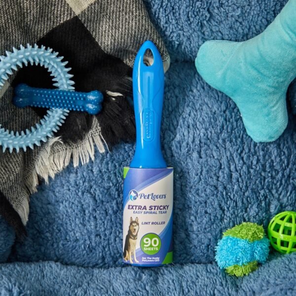 PetLovers Rouleau adhesif Vetement Anti-Peluches pour Poils d'animaux 450 Feuilles très adhésives – Image 7