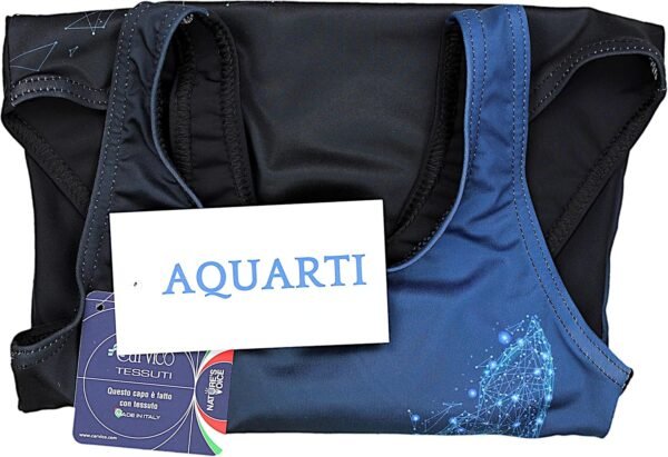 Aquarti Maillot de Bain Une Pièce Fille avec Dos Nageur et Imprimé Tendance – Image 6