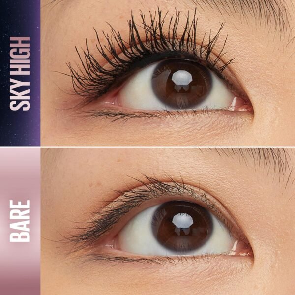 Sky High Mascara volumisant lavable, noir le plus noir, 2 ml – Image 2