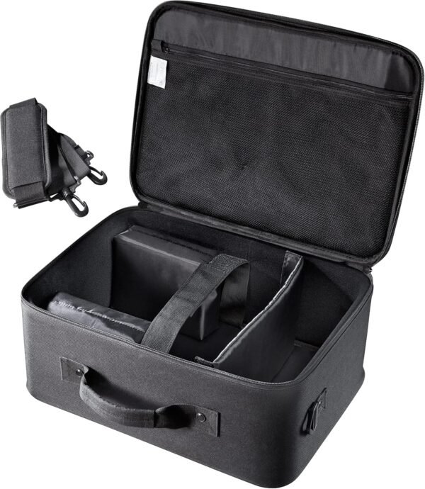 celexon Sacoche de Transport pour vidéoprojecteur Economy Large - 41x29x15cm -Lavable & imperméable -Armature en Coque Rigide -100% Polyester -Noir – Image 8
