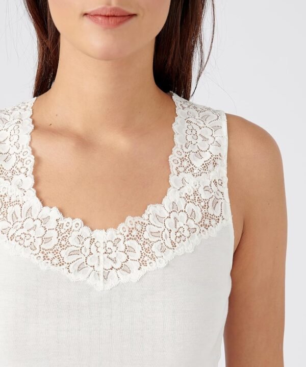 Damart - Débardeur Douceur Soyeuse Thermolactyl Femme Blanc Taille 38-40 (S) – Image 2