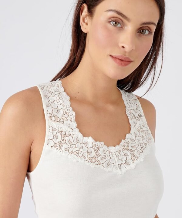 Damart - Débardeur Douceur Soyeuse Thermolactyl Femme Blanc Taille 38-40 (S) – Image 4