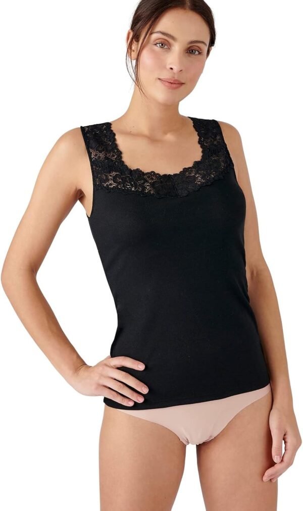 Damart - Débardeur Douceur Soyeuse Thermolactyl, Femme, Noir, Taille XXL, sans Manches