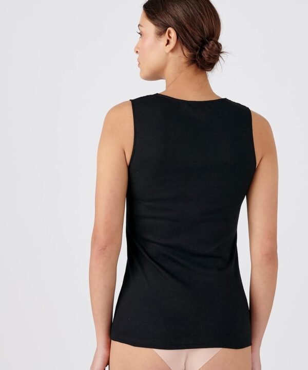 Damart - Débardeur Douceur Soyeuse Thermolactyl, Femme, Noir, Taille XXL, sans Manches – Image 3