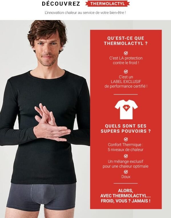Damart - Débardeur Douceur Soyeuse Thermolactyl, Femme, Noir, Taille XXL, sans Manches – Image 6