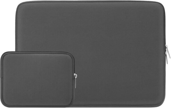 RAINYEAR Housse 13 Pouces Ordinateur Portable de Protection Sacoche avec Accessoires Pochette Compatible 2022 2021 MacBook 13,6 M2 A2681 13,3 Air Pro M1 A2337 A2338 A2159 A2179 A2251 A2289(Gris)