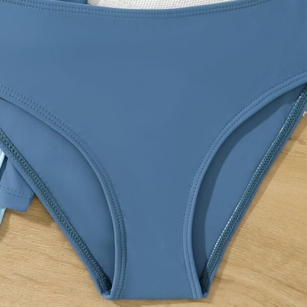 Xumplo Maillot de bain 3 pièces pour fille - Couleurs contrastées - Avec short - Maillot de bain pour adolescent – Image 6
