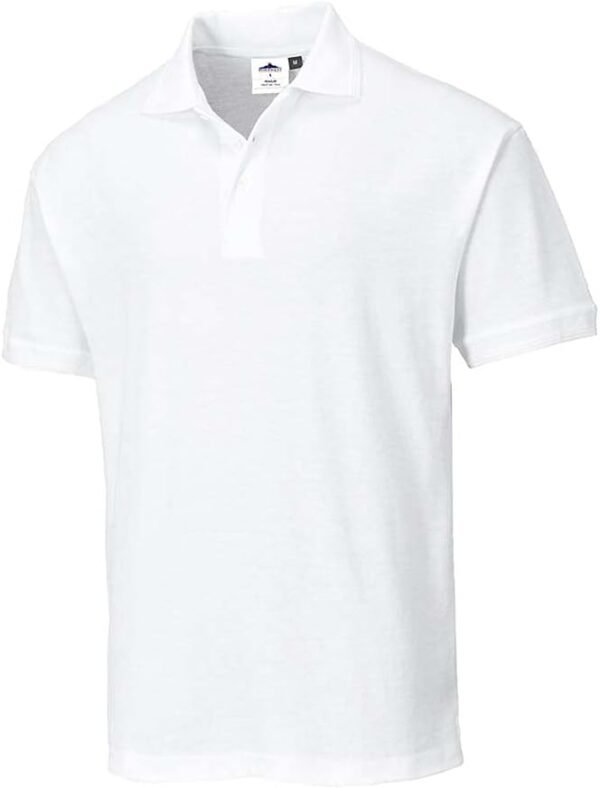 Portwest Polo Naples, Couleur: Blanc, Taille: XXXL, B210WHRXXXL