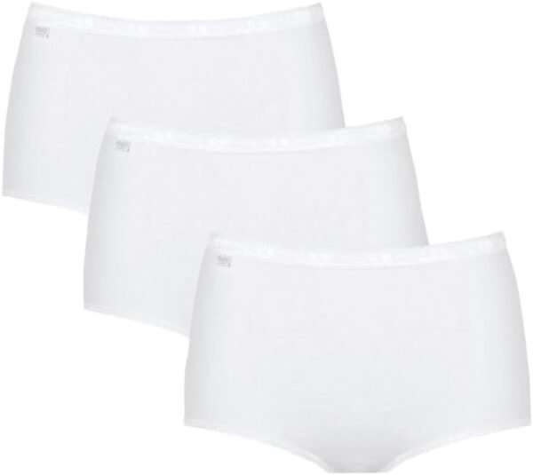 Sloggi Basic+ Maxi-Lot de 3-Culotte Taille Basse Femme-Très Confortable-Coton Doux et Respirant, avec Ceintures élastiques-Disponible du 40 au 60 – Image 3