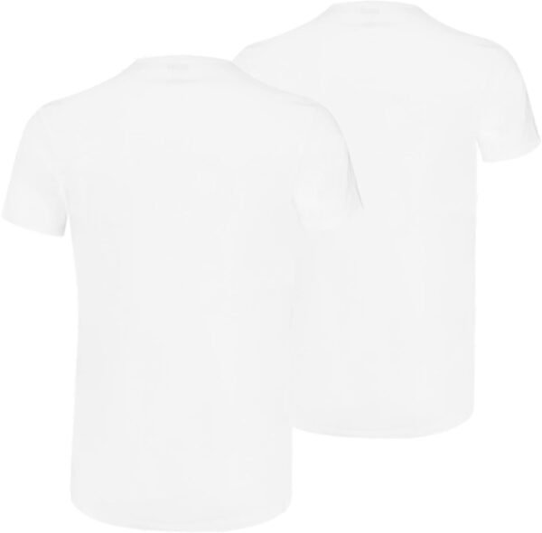 Puma 652001001 - T-shirt - Uni - Col rond - Manches courtes - Lot de 2 - Homme – Image 2