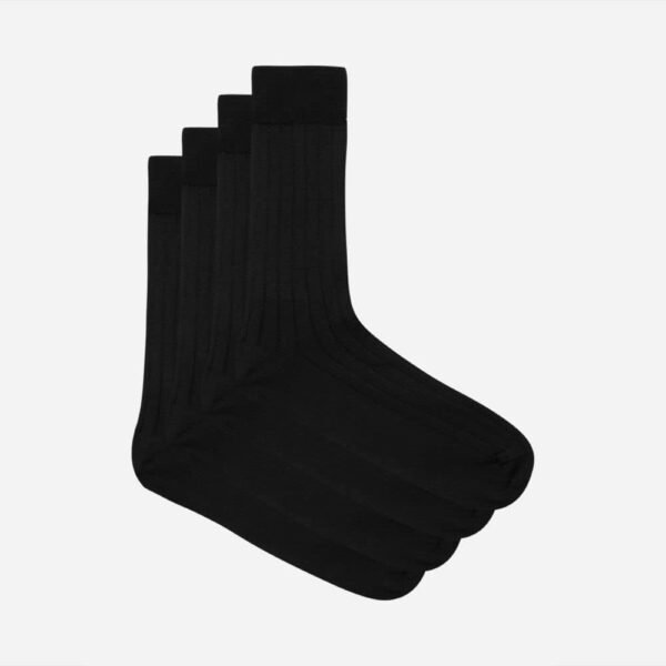 Dim Chaussettes Homme Fil D'Écosse Côtes Fines Élégance et Finesse x2 – Image 3