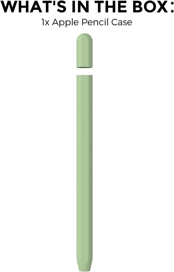 AhaStyle Coque Apple Pencil (USB-C) 2023 Housse Protectrice Ultra Fine Apple Pencil Étui Grip Antidérapant Compatible avec Apple Pencil USB C (Avocado Green) – Image 8