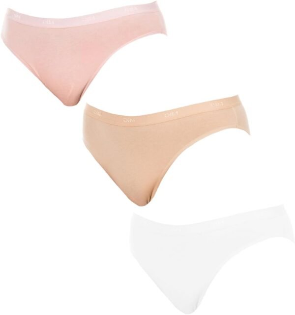 Dim Culottes Femme x3 | Les Pockets Ecodim | Coton & Élasthanne | Ceinture Confort | Multicolores | Invisibles sous Les Vêtements