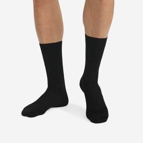 Dim Chaussettes Homme Fil D'Écosse Côtes Fines Élégance et Finesse x2 – Image 2