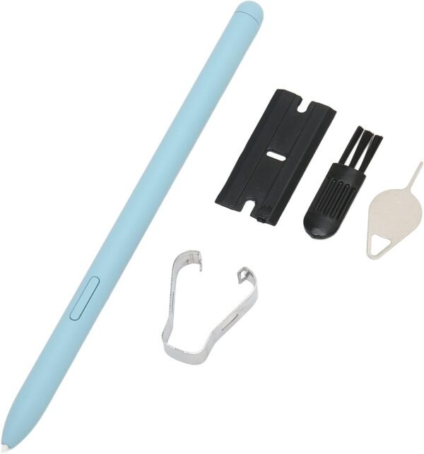 Tab S6 Lite, Stylet Tactile S Pen en Plastique Très Sensible avec 5 Embouts de Rechange pour Tablette SM P610 SM P615 (Bleu) – Image 7