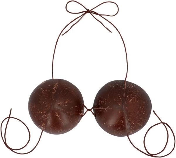 Boland 52213 Soutien-Gorge en Noix de Coco Taille Unique Accessoire hawaïen Fête sur la Plage Fête à thème Carnaval Costume – Image 2