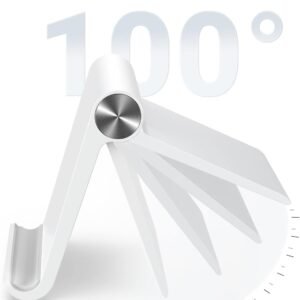 Alternative view of UGREEN Support Tablette Réglable Bureau Pose Tablette Téléphone Portable Pliable Compatible avec iPhone 17 Pro Max Air 16 15 14 iPad Pro Air Mini Galaxy Tab A11 S11 Lite Galaxy S25 Ultra S24 (Blanc)