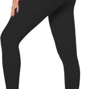 Zilams Legging de Sport de Compression Femme Taille Haute Scrunch Butt Leggings Push Up Fitness Pantalon de Sport Yoga Opaque sans Couture Slim Fit