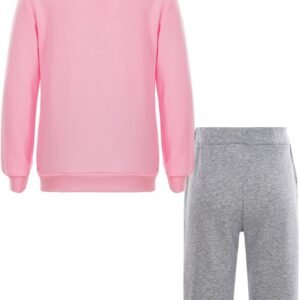 Alternative view of RUNQHUI Survêtement Fille Garçon Enfant Sweat à Capuche Pantalon Jogging Ensemble Sport Automne Hiver Décontracté 3-13 Ans