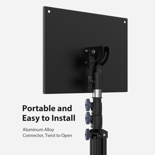 LEORFI Support Vidéoprojecteur - Hauteur Réglable 60-115 cm avec Plateau Rotatif, Trépied Stable Anti-Dérapant pour Home Cinéma/Bureau/DJ - Charge Max 10 kg, Base Élargie – Image 7