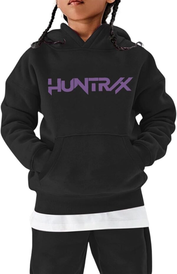 Générique Sweats à Capuche D-Demons Kpop Merch pour Fille Imprimés Huntr/X Pull à Manches Longues Kpop Witch Hauts Décontractés Hoodie – Image 4