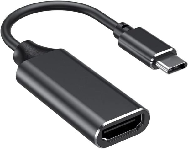 Adaptateur USB Type C à HDMI 4k (Thunderbolt 3 compatible) avec sortie audio vidéo pour MacBook Pro 2018/2017, iPad pro 2018, Samsung Note 9/S9, Huawei Mate 20 etc (Black)