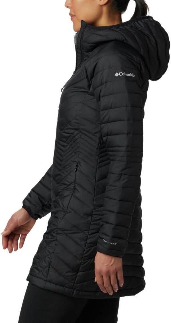 Columbia Doudoune à Capuche Imperméable Femme, Mi-longueur, POWDER LITE MID JACKET, polyester, WK0034 – Image 5