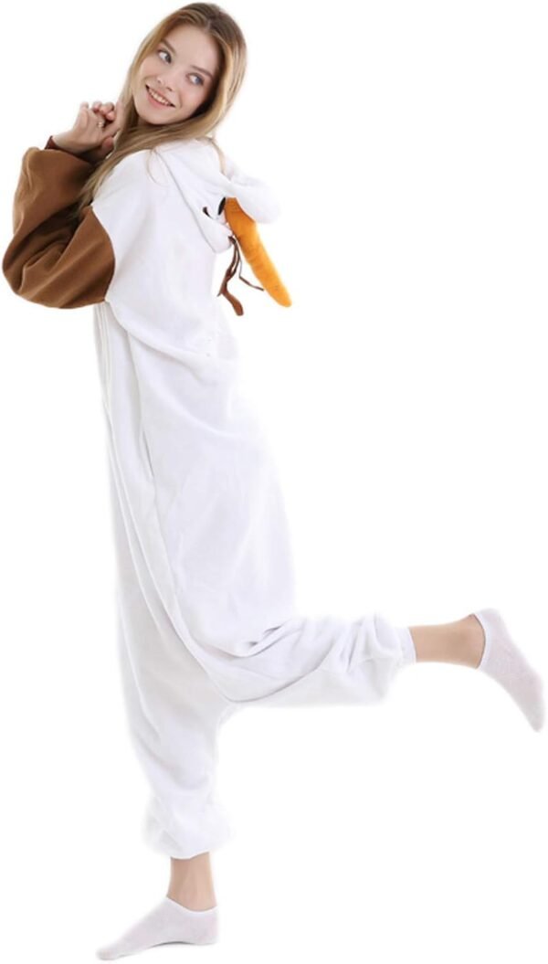 LorranTree Relaxo Costume Olaf Onesie Adulte Pyjama Femme Carnaval Halloween Pyjama Cosplay Combinaison Animal Carnaval – Image 5
