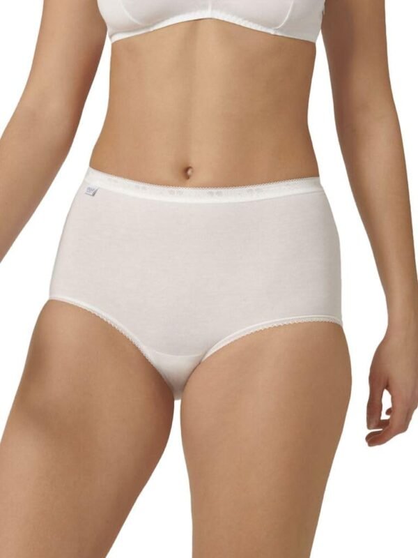 Sloggi Basic+ Maxi-Lot de 3-Culotte Taille Basse Femme-Très Confortable-Coton Doux et Respirant, avec Ceintures élastiques-Disponible du 40 au 60 – Image 4