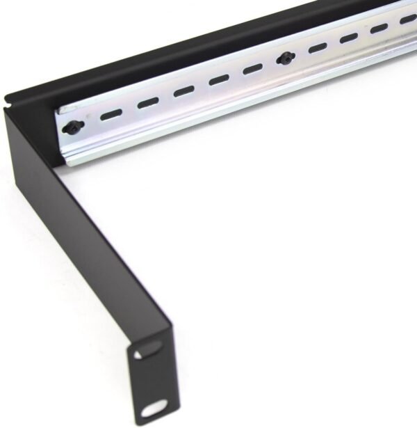 kenable Support de montage sur rail DIN 1U pour armoire de données réseau de 19 pouces