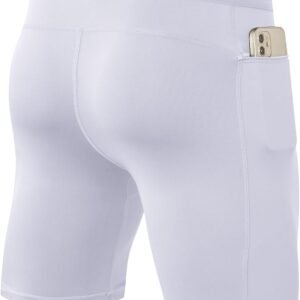 Alternative view of Homme Short de Compression Collants de Course avec Poche, Séchage Rapide Shorts de Sport Running Cycliste Leggings