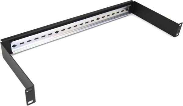 kenable Support de montage sur rail DIN 1U pour armoire de données réseau de 19 pouces – Image 2