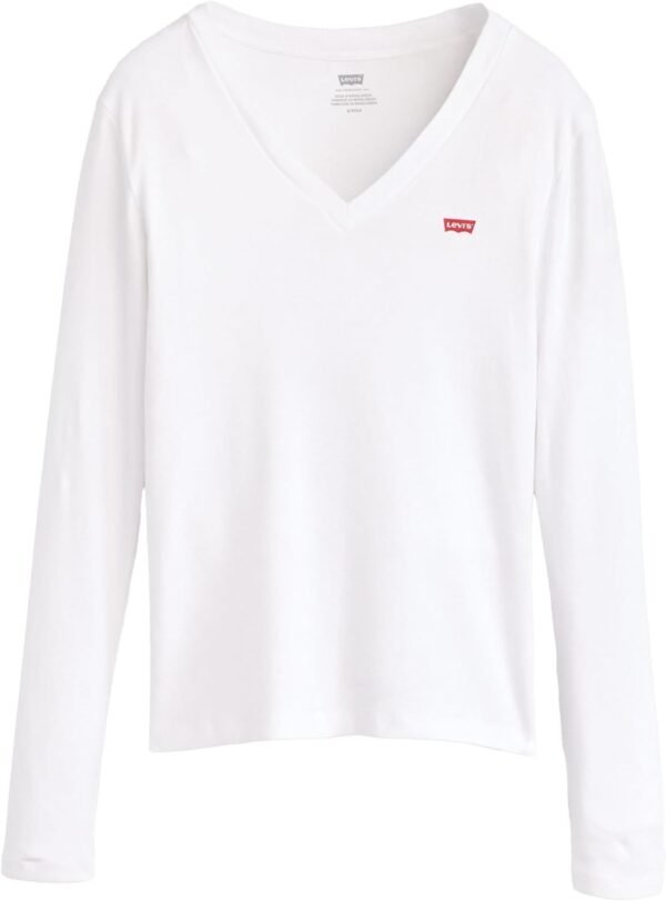Levi's Essential Housemark Long-Sleeve Vneck T-Shirt Femme – Image 5