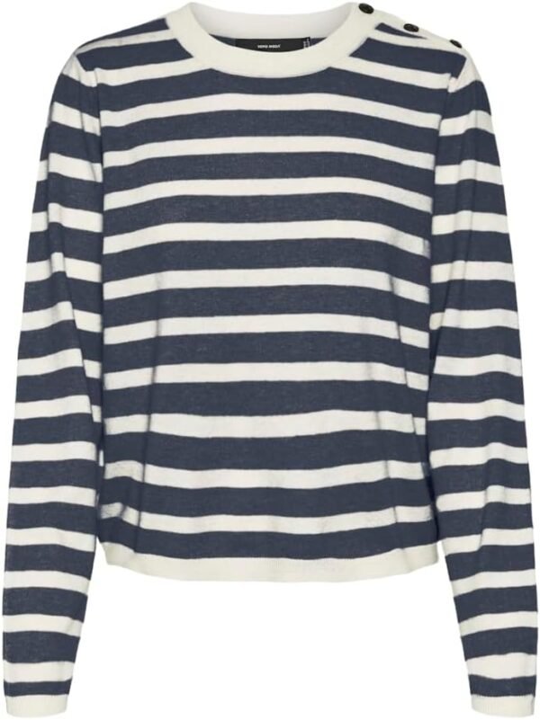 VERO MODA Vmfantastic Ls Pull À Col Rond GA Boo Tricot Femme
