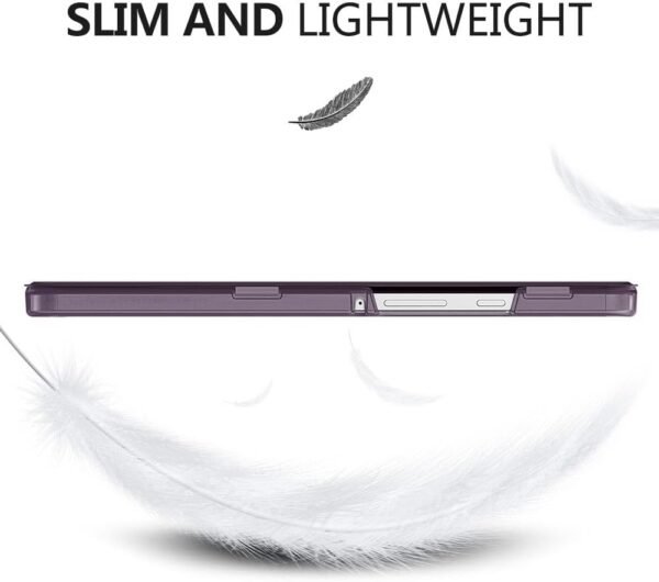 MoKo Coque Compatible avec Samsung Galaxy Tab A9 8,7" 2023 (SM-X110/SM-X115/SM-X117), Étui Rigide Léger avec Support pour All-New Galaxy Tab A9 8,7" 2023 Tablette, Deux Angles de Vue, Violet Foncé – Image 7