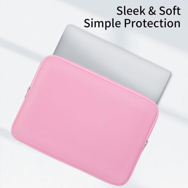 RAINYEAR Housse pour Ordinateur Portable Compatible avec Les Ordinateurs Portables 13,3 Pouces Tablet Chromebook 14 Pouces MacBook Pro/Max M4 M3 M2 M1 Housse de Protection Sac de Transport(Rose) – Image 2