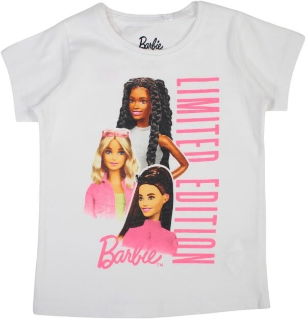 Disney T- Shirt Manches Courtes Fille Barbie Mixte Enfant
