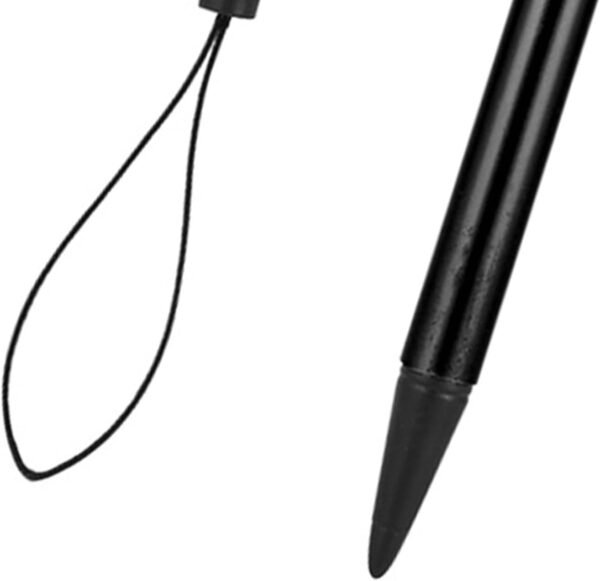 Risegun Stylet Tactile, Stylet de Peinture à Écran Stylus Pen Stylo Résistif avec Corde de Printemps pour Navigateur POS PDA (Noir) – Image 6