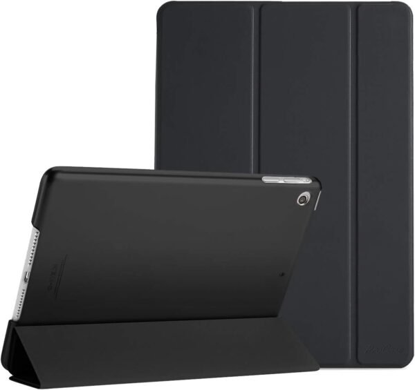 ProCase Coque Housse pour iPad Mini 1 2 3, A1432 A1454 A1455 A1489 A1490 A1491 A1599 A1600, Étui de Protection avec Support Fonction et Veille/Réveil Automatique pour iPad Mini1/2/3-7.9"-Noir