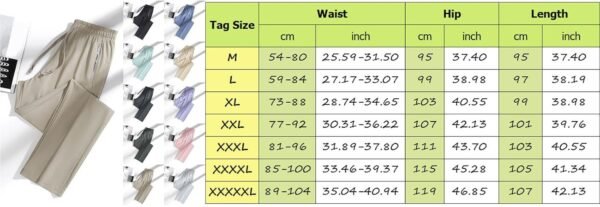 Unisexe Pantalons de Sport Taille Elastique été Ample Casual Pantalon Jogging pour Homme et Femme Grande Taille Décontracté Cordon Sweatpants – Image 4