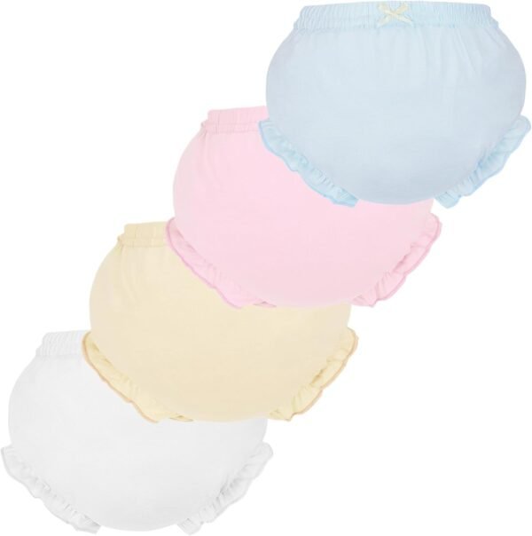 Billion Xin Caleçon confortable élégant couleur unie avec volants princesse pour bébé fille