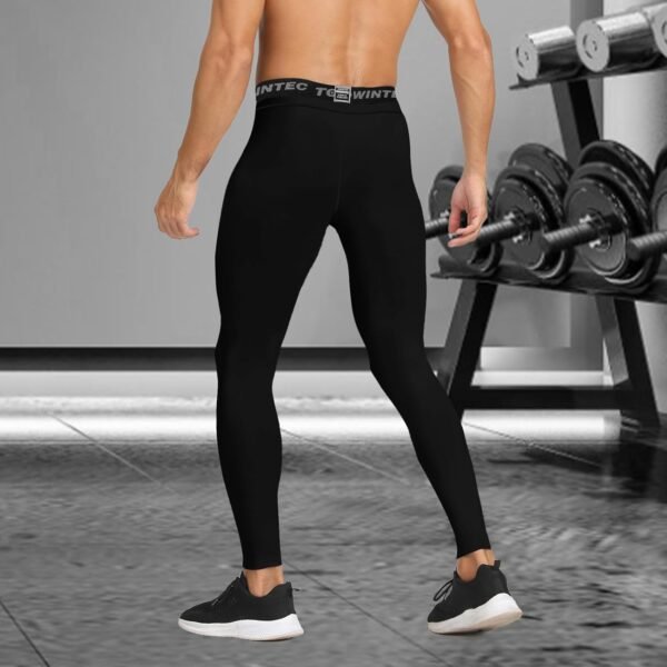 Towintec Pantalon de Compression pour Hommes Séchage Rapide Baselayer Long Sport léger Respirant Leggings Pantalon de Course Tight et Extensible Caleçons de Collant Basketball Fitness Jogging – Image 5
