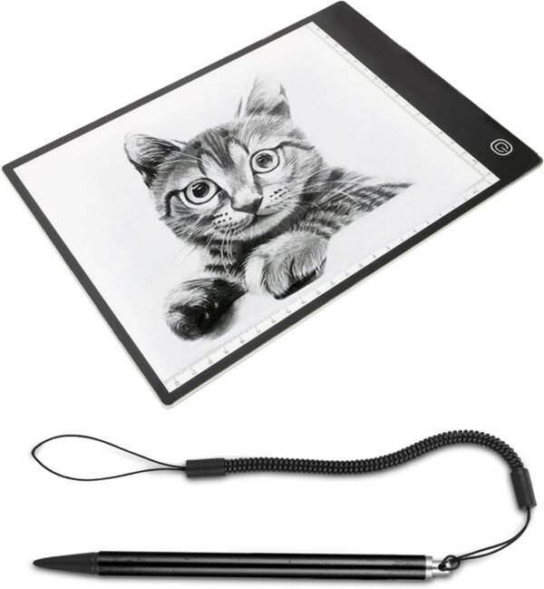 Risegun Stylet Tactile, Stylet de Peinture à Écran Stylus Pen Stylo Résistif avec Corde de Printemps pour Navigateur POS PDA (Noir) – Image 7