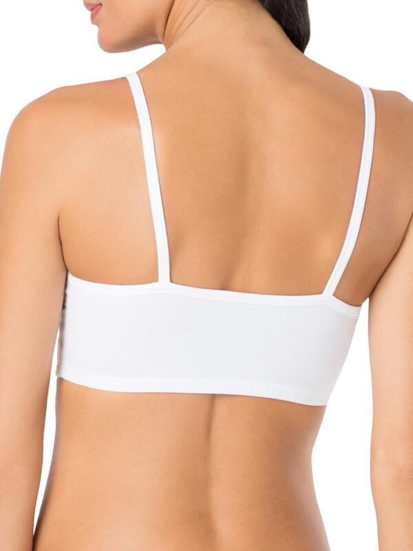Fruit of the Loom Spaghetti Strap Cotton Sports Bra Soutien-Gorge, Opaque (Lot de 4) Femme – Image 6