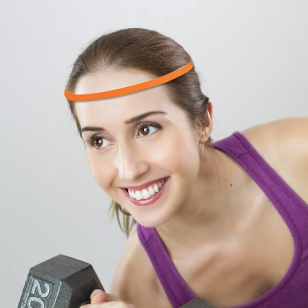 Zeayebsr Bandeaux de Sport Fin, Bandes de Sport Élastiques Antidérapantes, Bandeau Fin Cheveux Femme, Serre Tête pour Homme Garçon Enfant Fille Football, Jogging, Yoga, Cyclisme, Fitness 12 couleurs – Image 6
