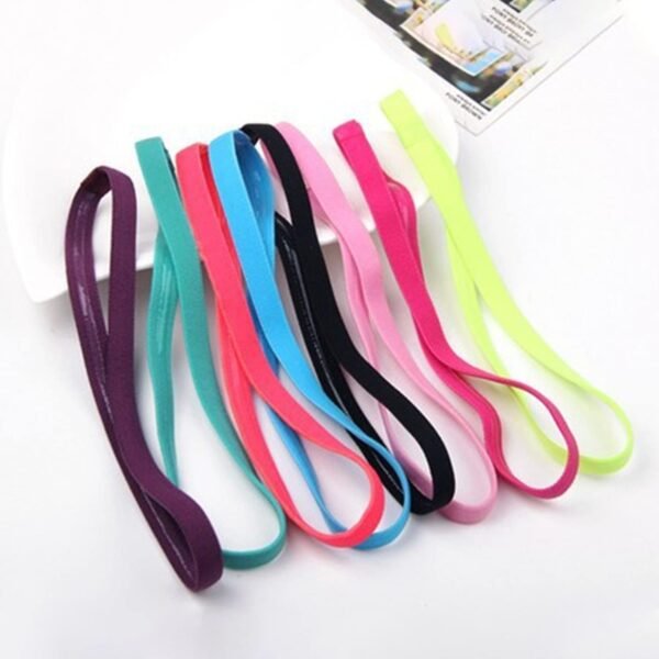 Zeayebsr Bandeaux de Sport Fin, Bandes de Sport Élastiques Antidérapantes, Bandeau Fin Cheveux Femme, Serre Tête pour Homme Garçon Enfant Fille Football, Jogging, Yoga, Cyclisme, Fitness 12 couleurs – Image 5