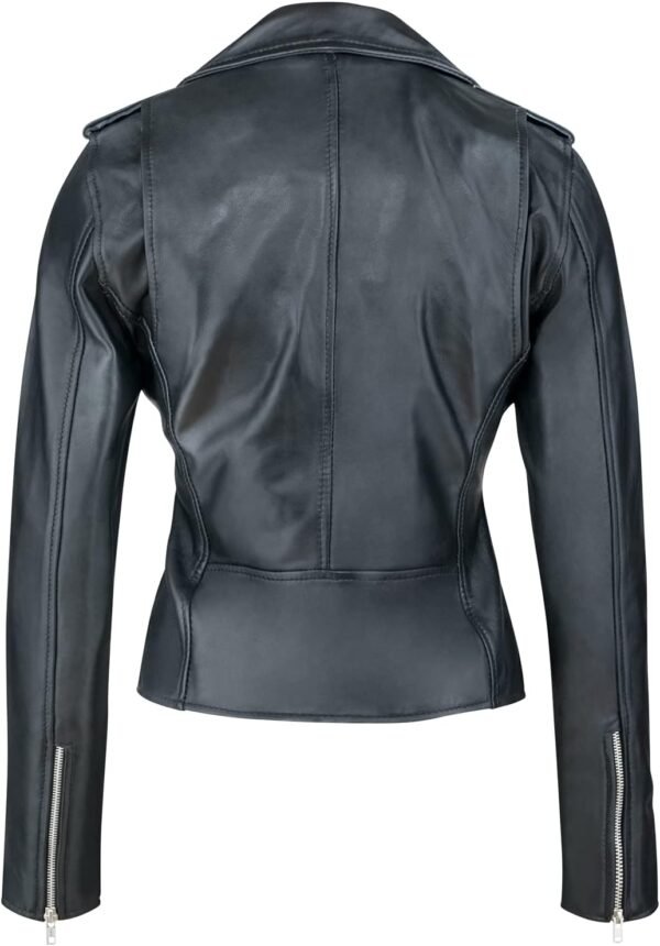 Urban Leather Blouson pour Femme en Cuir d'Agneau – Image 3