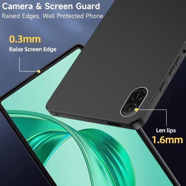 Coque pour Honor Pad X8a 11" 2024, Silicone TPU Souple Etui Housse Anti-Rayures Antichoc Case pour Honor Pad X8a - Noir – Image 3