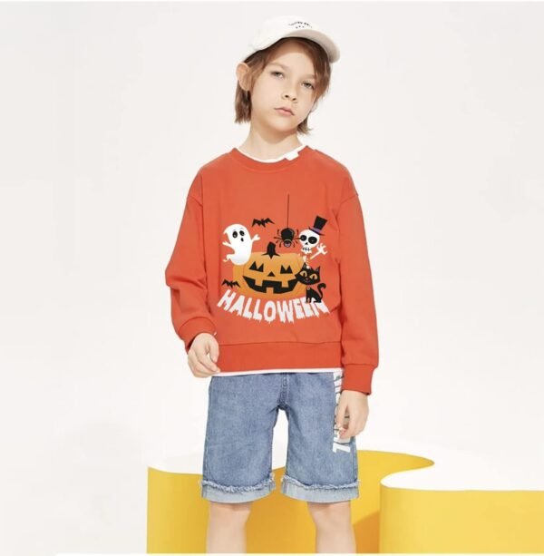 Kids Christmas Jumpers 1-7 Years Boys Girls Xmas Sweatshirts Jumper Toddler Santa Claus Reindeer Tops Present Baby T-Shirts Long Sleeve Cotton Outfits Gifts Tees Crew Neck Casual Winter Clothes – Image 9